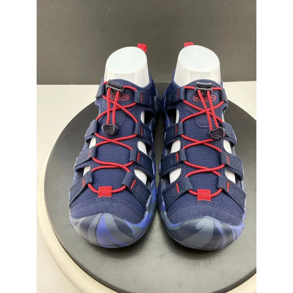 KEEN Kids Hyperport H2 Sandals Size 6 Youth Navy Blue Red Hiking Water Shoes NEW
